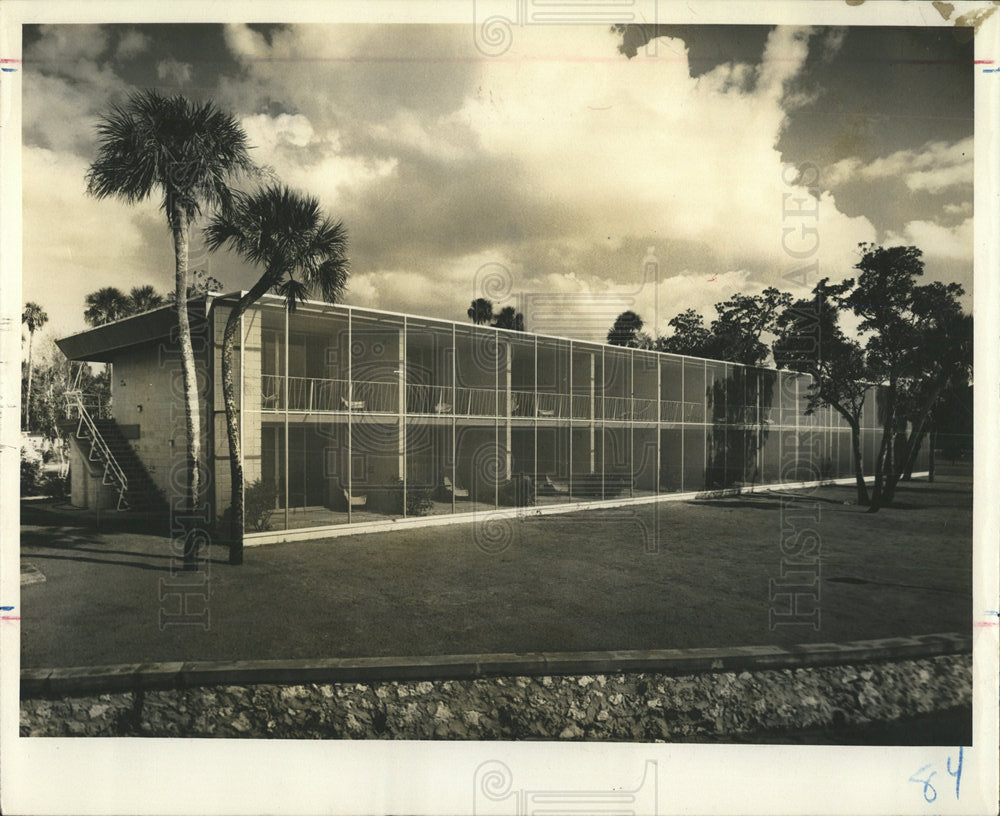 1955 Press Photo Port Paradise Florida Luxury Hotel - Historic Images