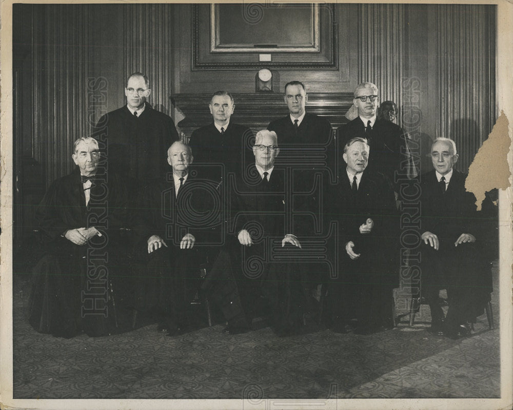 1964 Press Photo US Supreme Court Justices Earl Warren - Historic Images