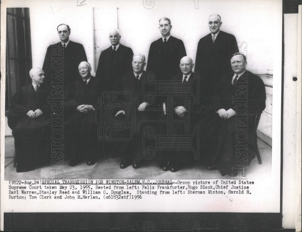 1956 Press Photo UNITED STATES SUPREME COURT - Historic Images