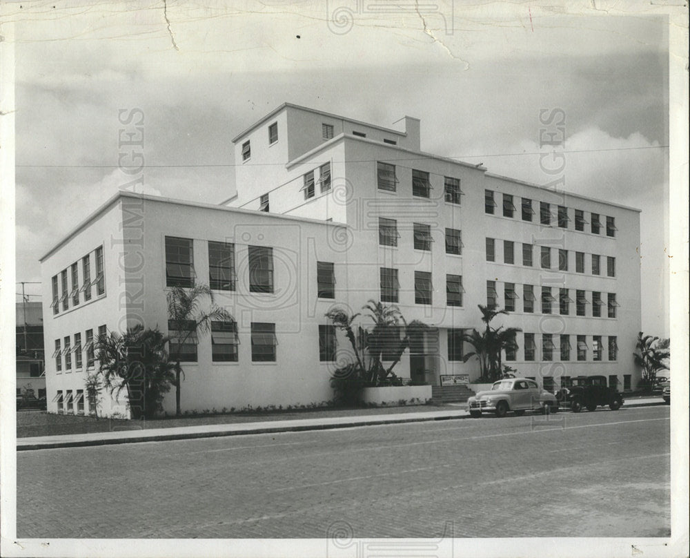 1953 Press Photo St. Petersburg Florida Jail Buildind - Historic Images