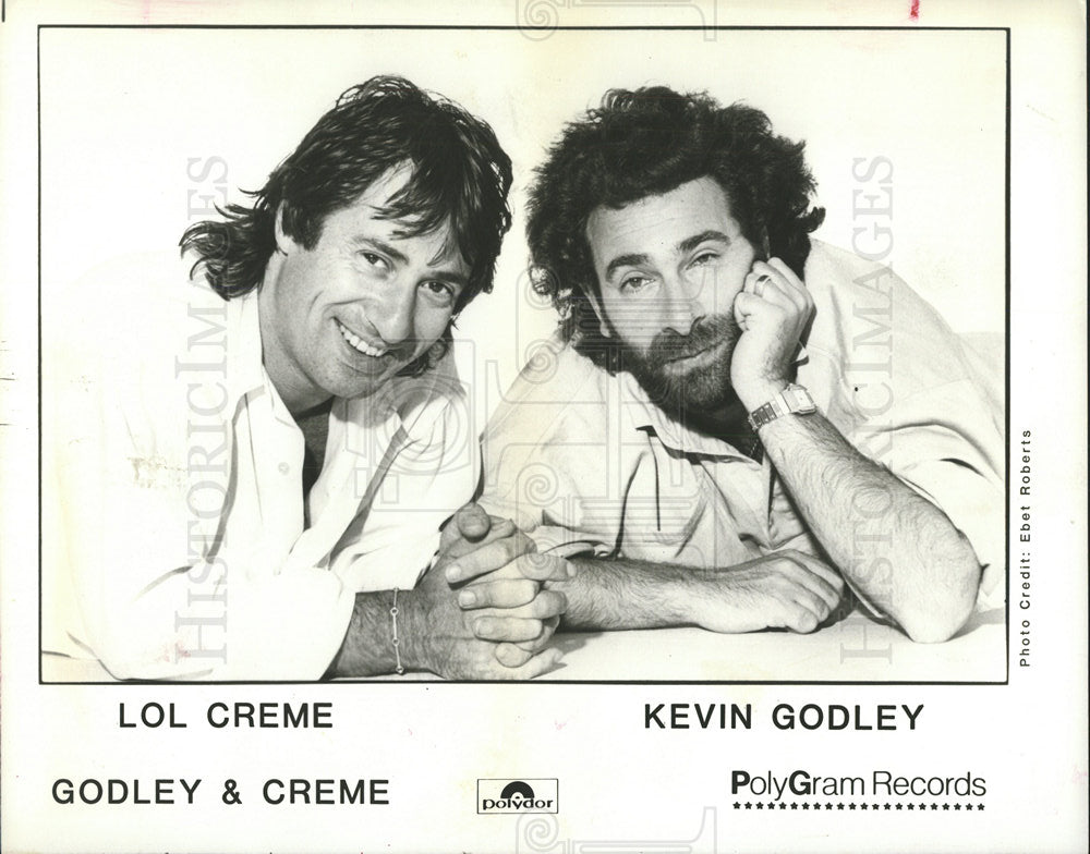 1985 Press Photo Music Group Godley &amp; Creme - Historic Images