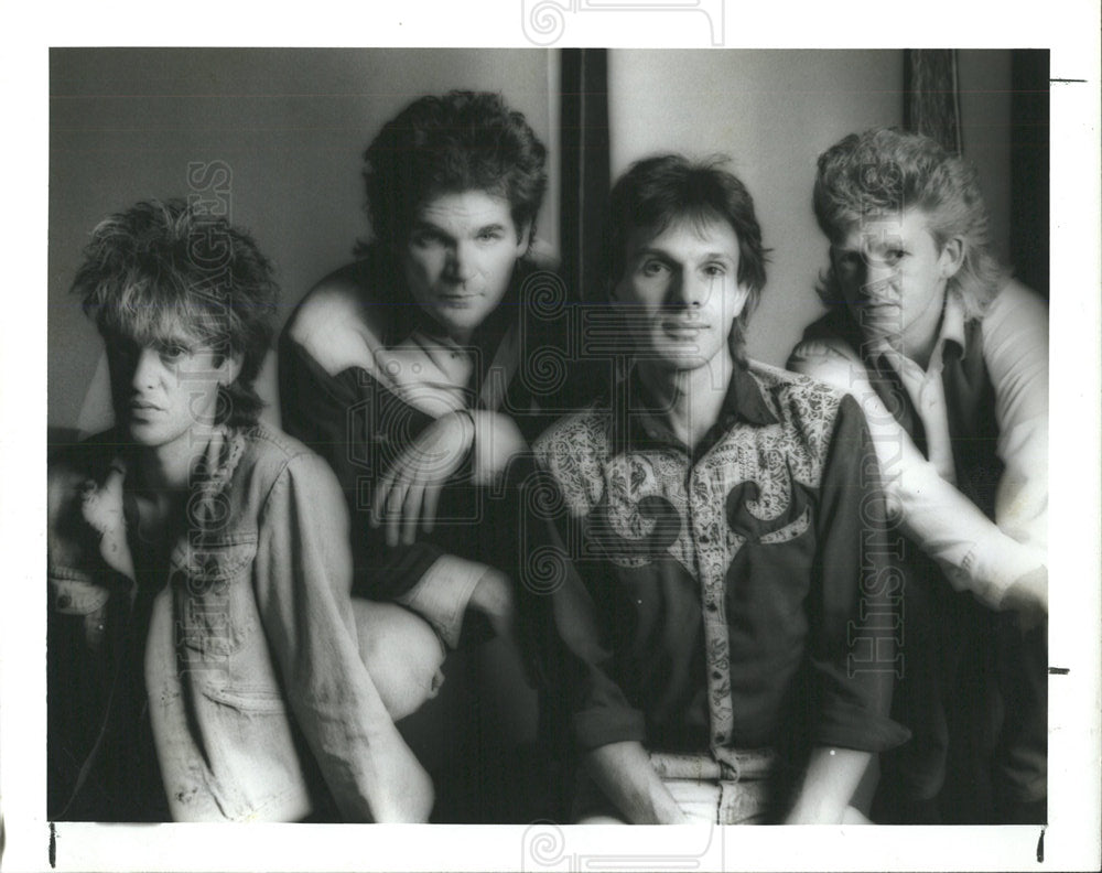 1987 Press Photo Members of the Headlights Rock Band - Historic Images