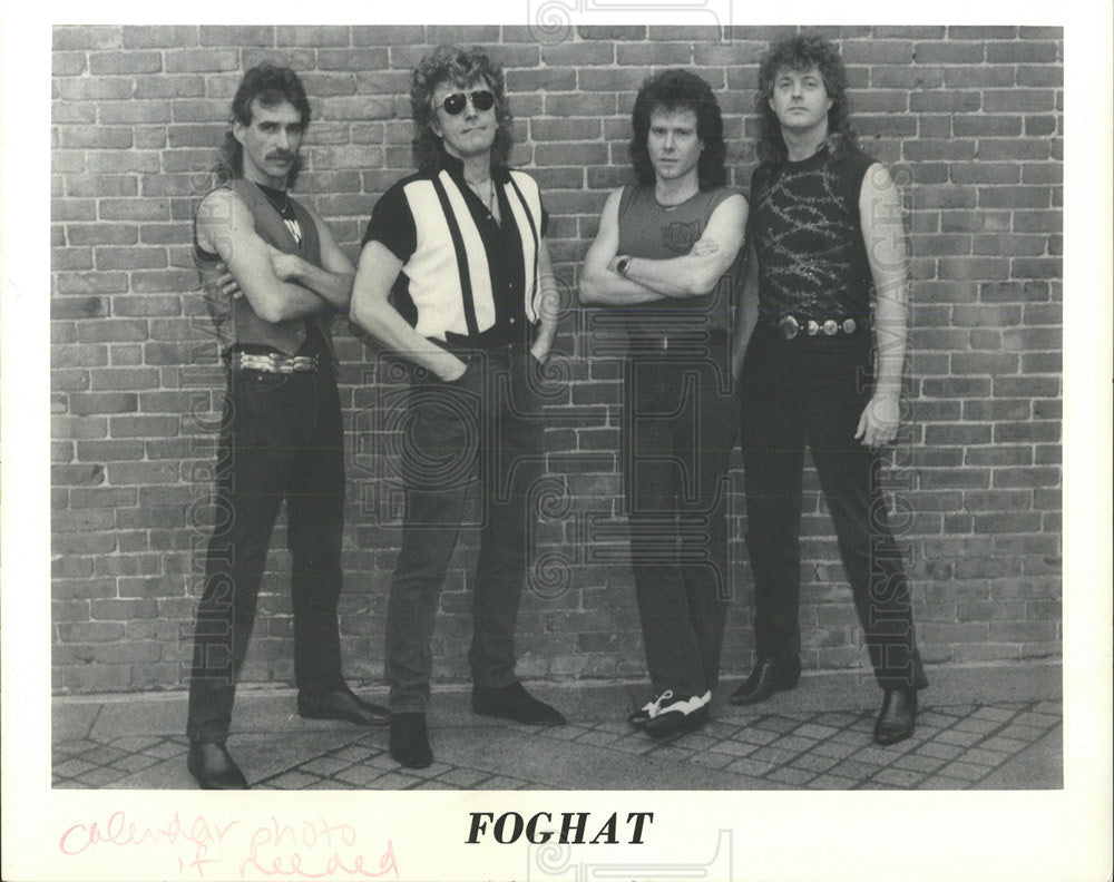 1987 Press Photo Music Group Foghat - Historic Images