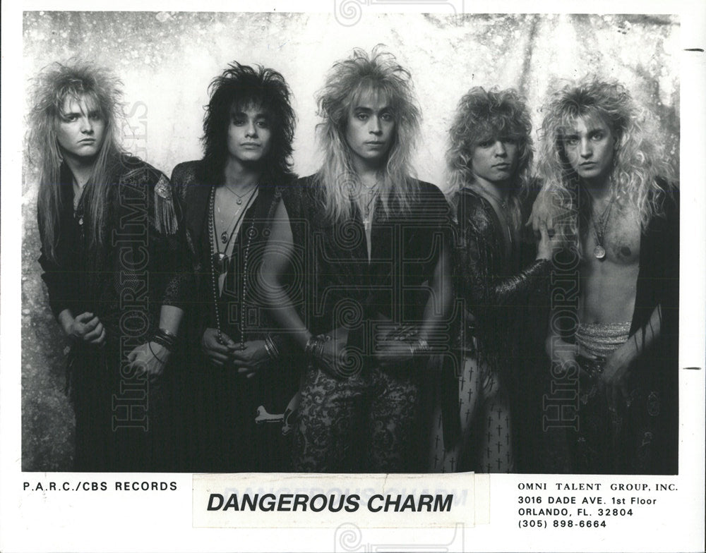 1988 Press Photo Music Group Dangerous Charm - Historic Images