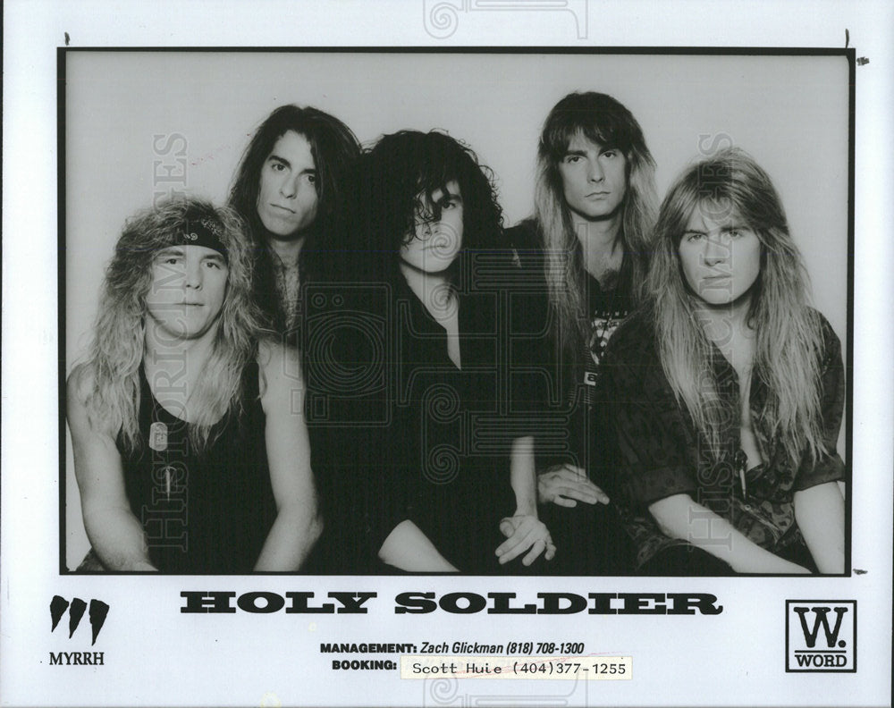 1992 Press Photo Christian Metal Rock Band Holy Soldier - Historic Images