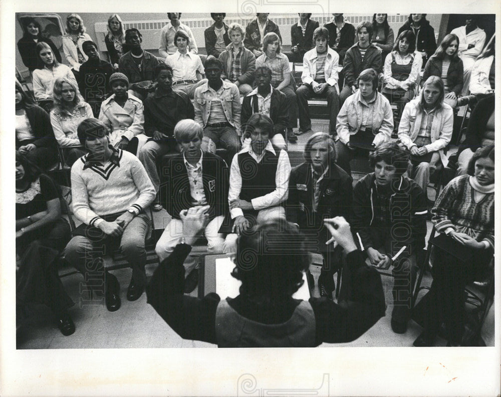 1976 Press Photo Manatee HS Chorus Orchestra Practicing - Historic Images