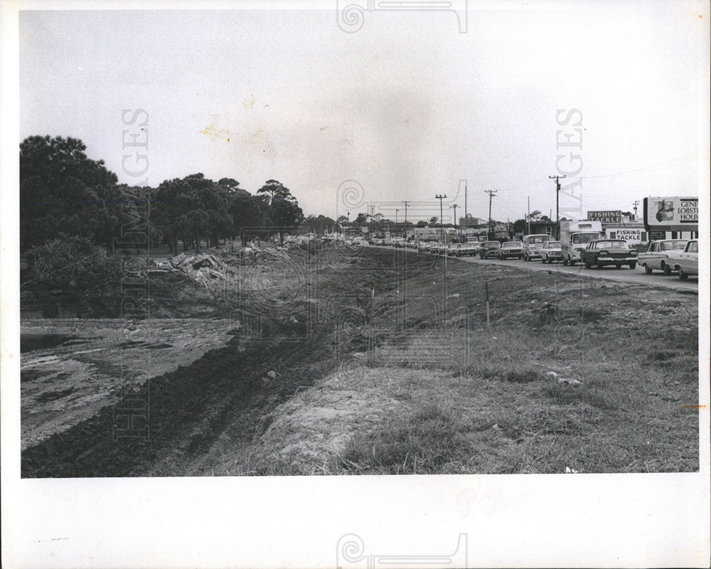 1965 Press Photo Seminale Bridge Construction Starting - Historic Images