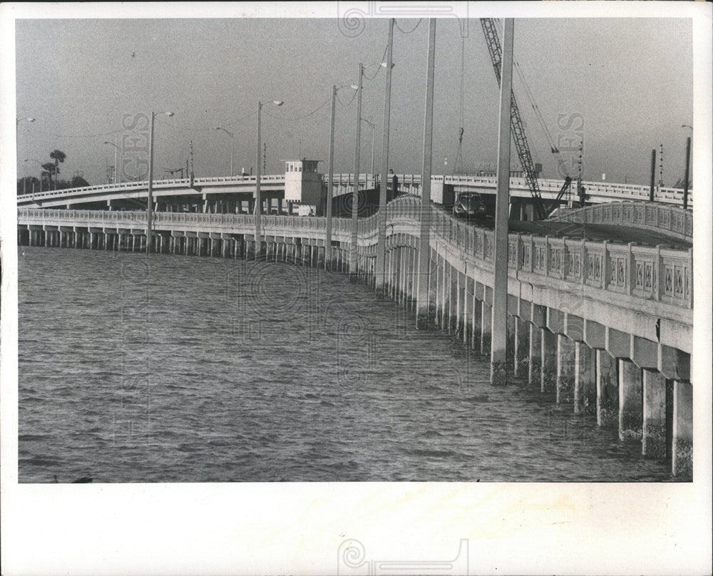 1974 Press Photo Corey Causeway Old Span Pasadena - Historic Images