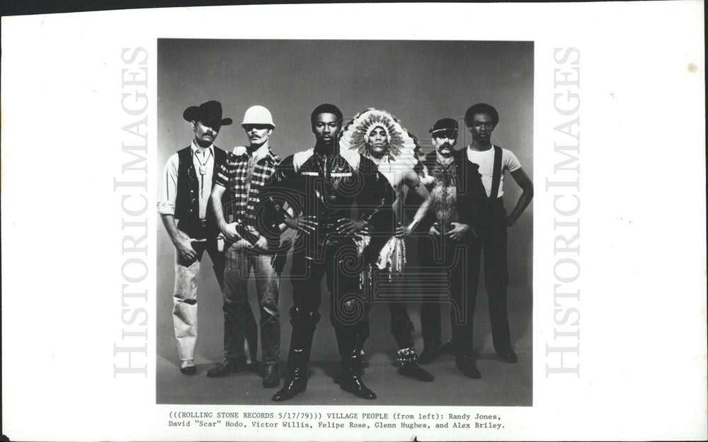 1979 Press Photo Village People disco group costumes - Historic Images