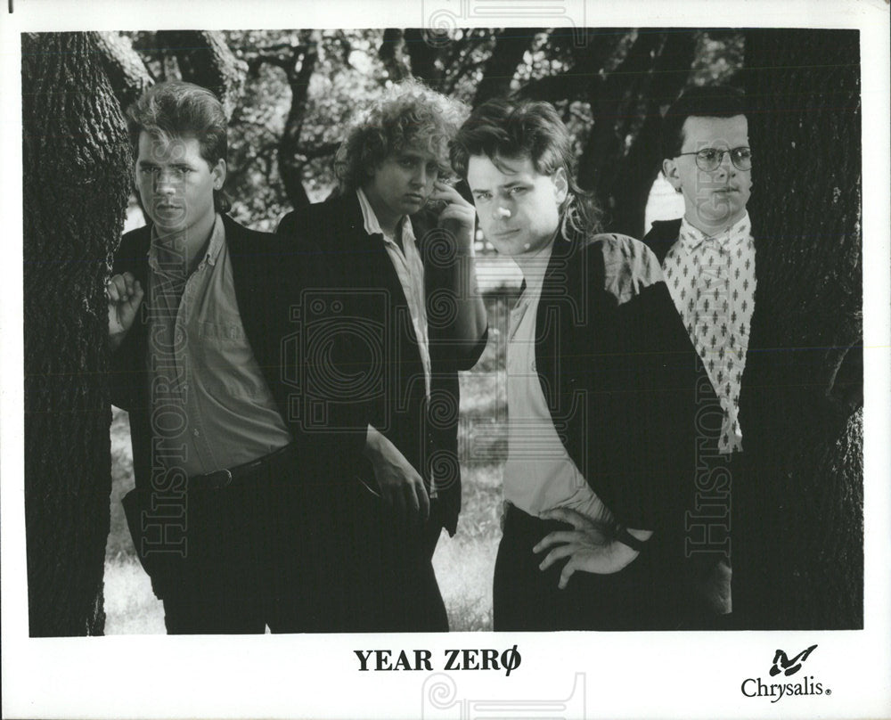 1987 Press Photo Year Zero Musical Group Chrysalis - Historic Images