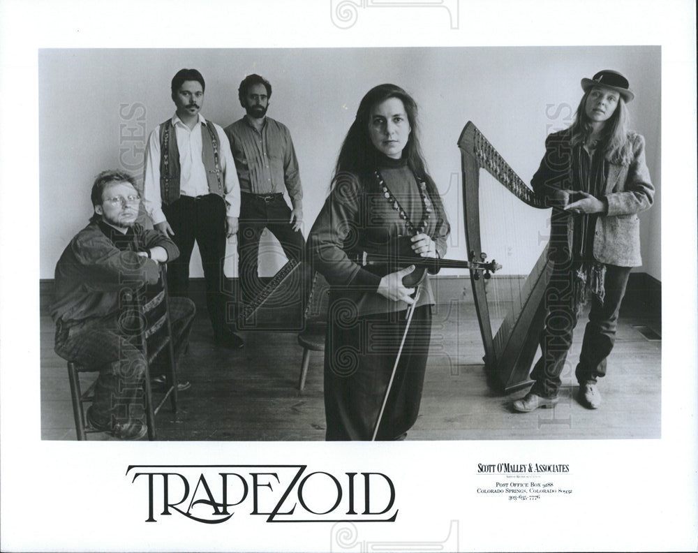 1987 Press Photo American Folk Music Group Trapezoid - Historic Images