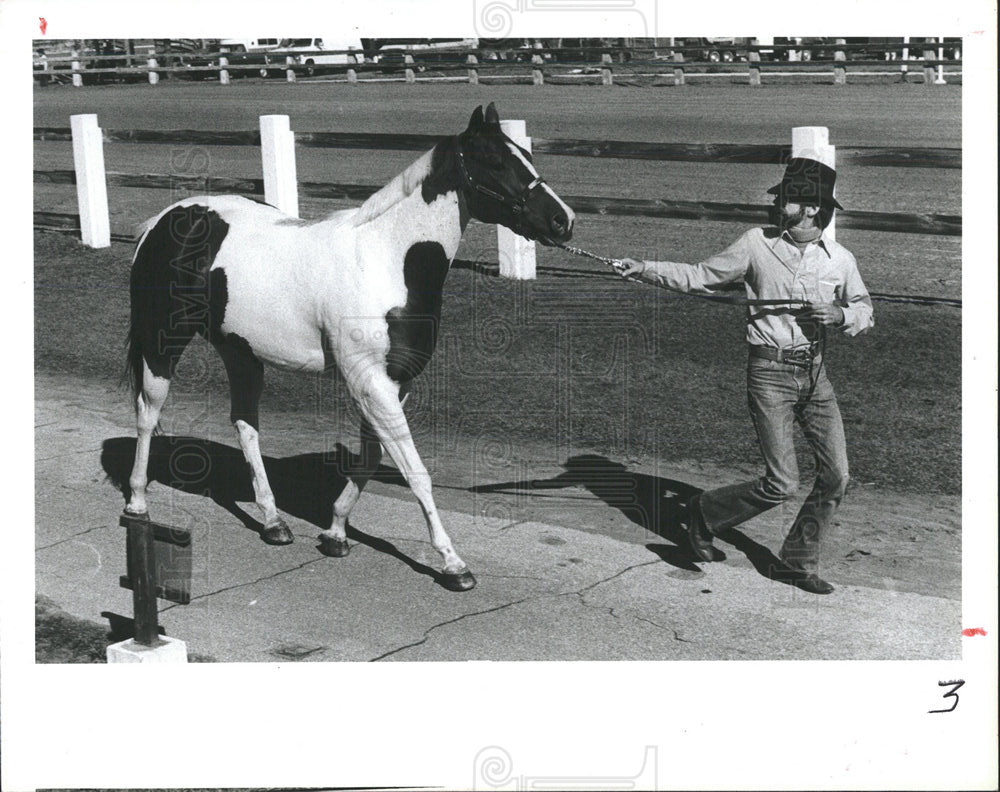 1985 Press Photo Pine Ridge Fire Department Horse show - Historic Images