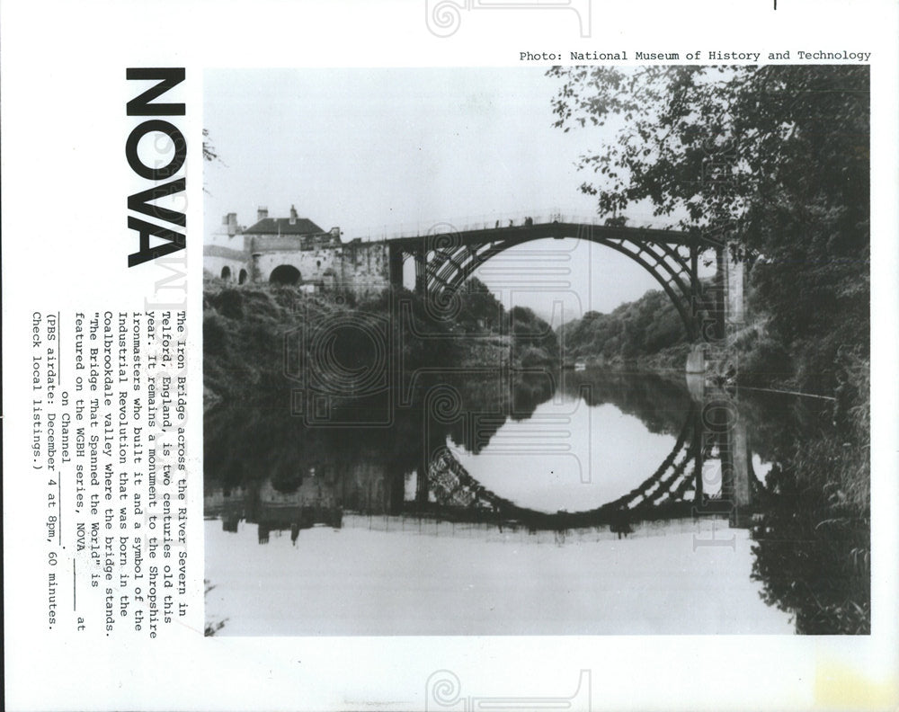 None Press Photo Iron Bridge Telford England - Historic Images