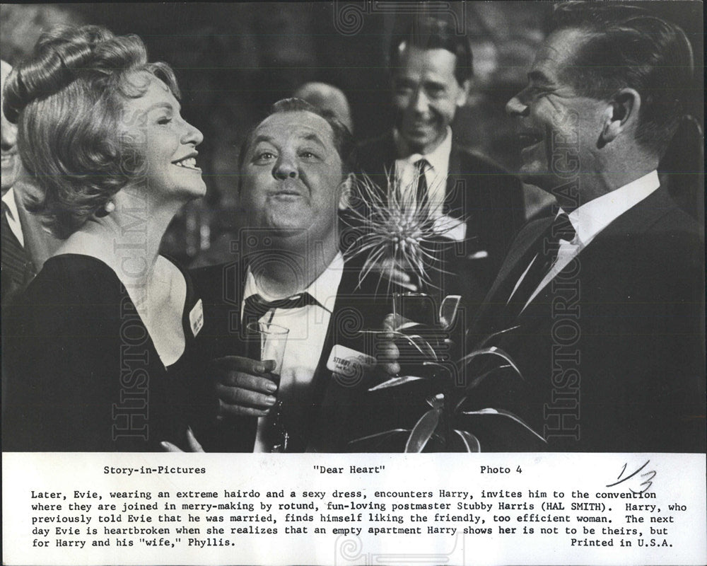 1965 Press Photo Geraldine Page Glenn Ford Hal Smith - Historic Images