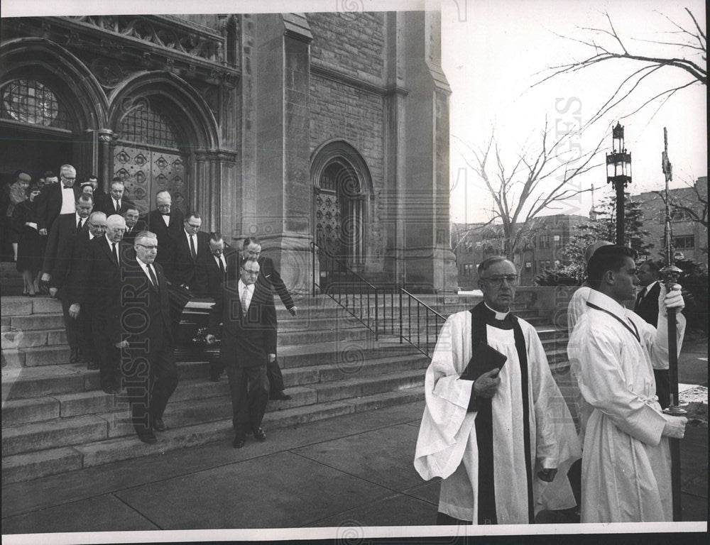 1959 Press Photo George F. Rock Funeral - Historic Images