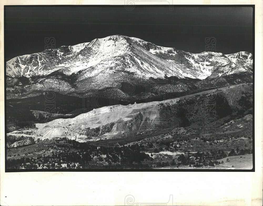 1973 Press Photo Pikes Peak Rocky Mountains Colorado - Historic Images