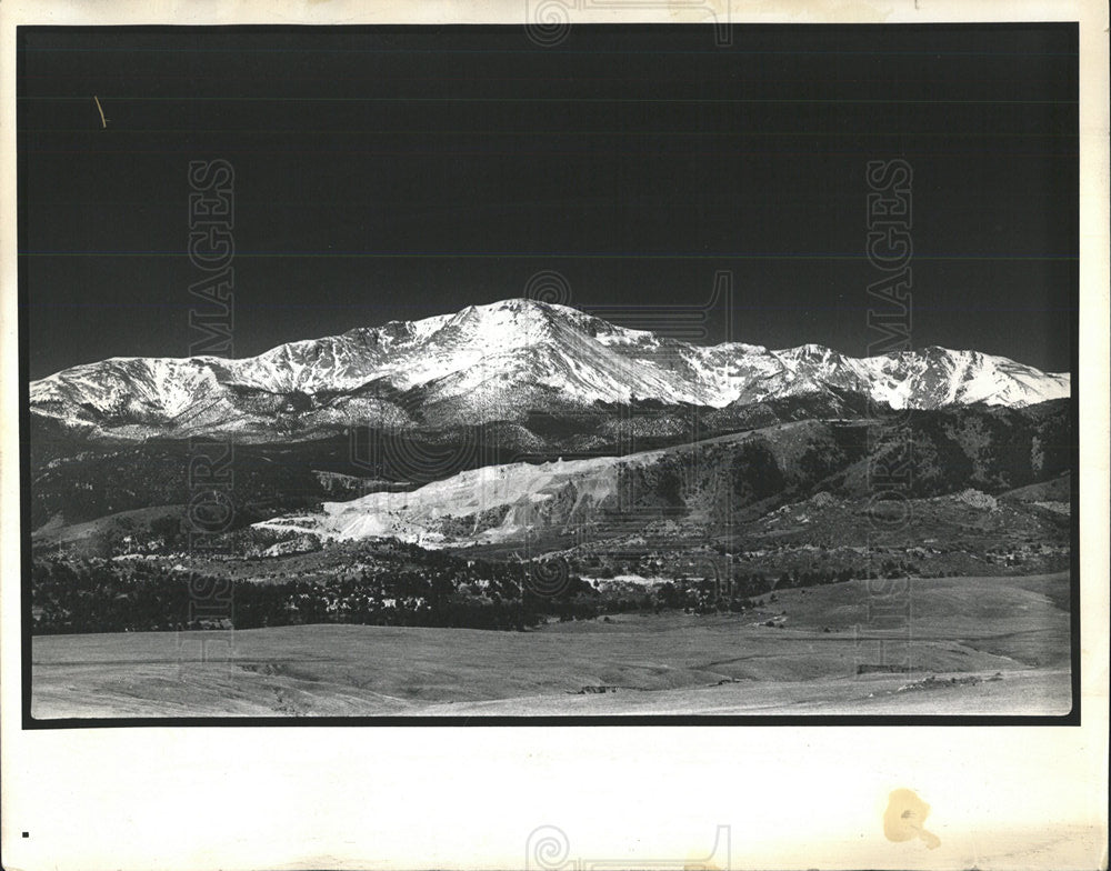 1973 Press Photo Pikes Peak Colorado Rocky Mountains - Historic Images