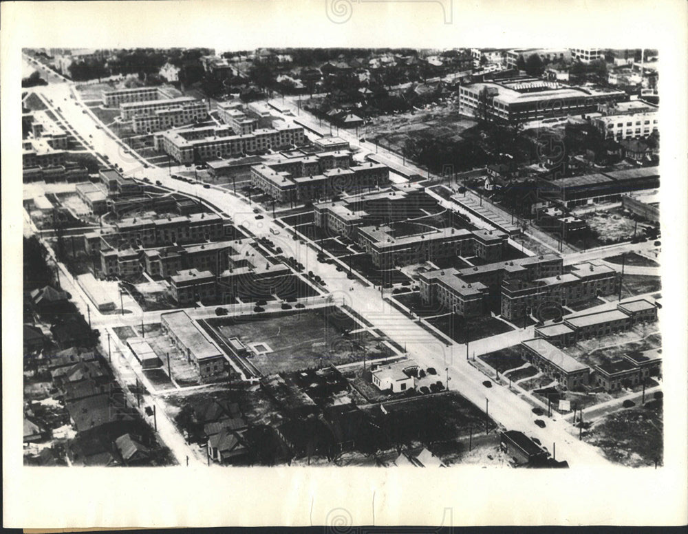 1936 Press Photo Atlanta Techwood Project Aerial View - Historic Images