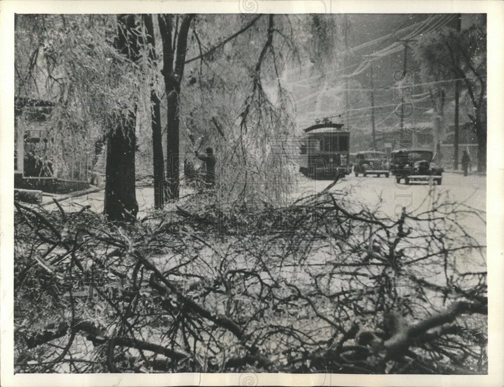 1935 Press Photo Atlanta Winter Storm - Historic Images