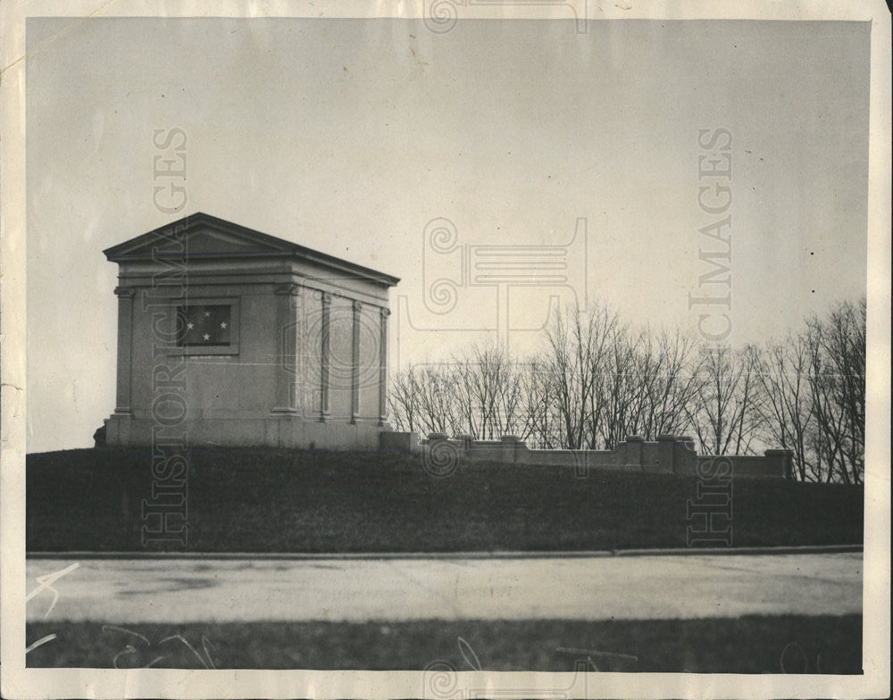 1925 Press Photo Arlington Mausoleum Admiral Dewey - Historic Images
