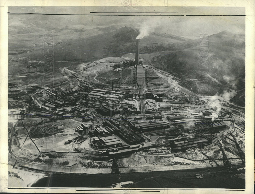 1934 Press Photo Anaconda Copper Mining Aerial View - Historic Images