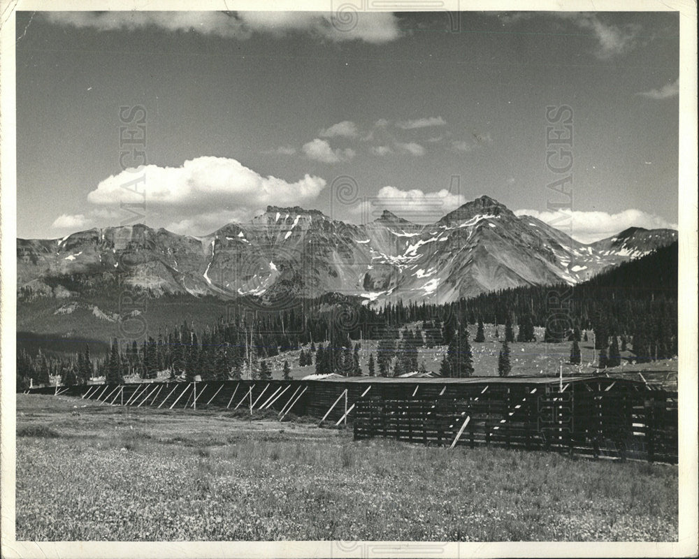 1947 Press Photo Lizard Head Pass Rio Grande Colorado - Historic Images