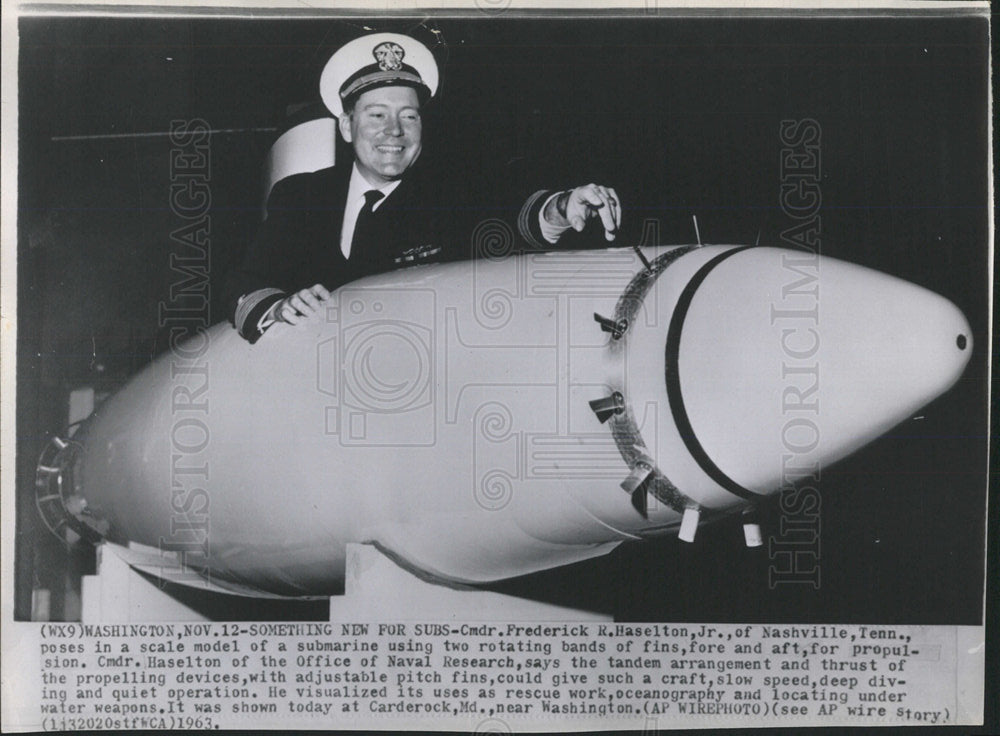 1963 Press Photo Submarines Haselton Maryland - Historic Images