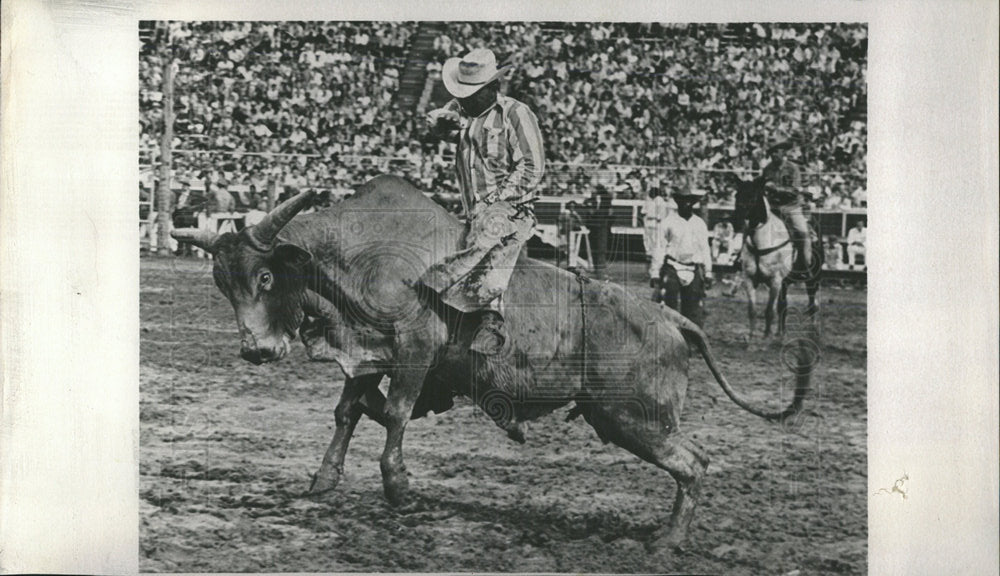 1974 Press Photo Prison Rodeo - Historic Images