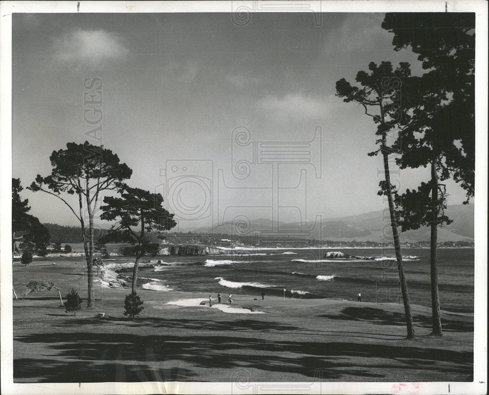 1957 Press Photo Golf Course Carmel Bay California - Historic Images