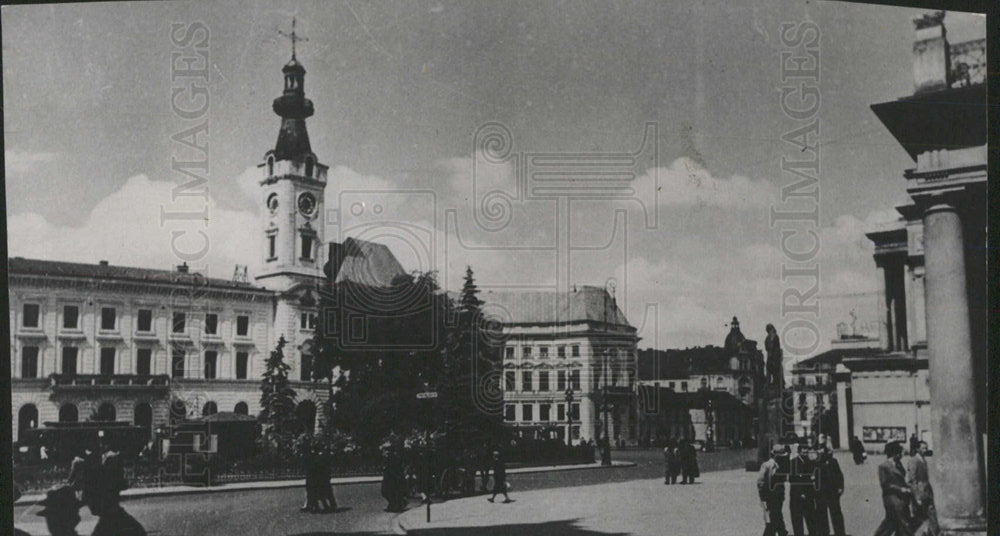 Warsaw Poland Theatre Square - Historic Images