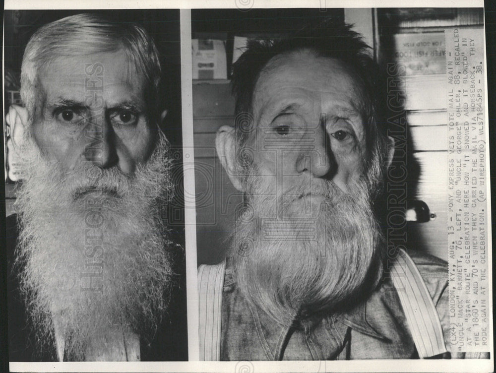 1938 Press Photo Uncle Mack Barnett Uncle George Ohler - Historic Images