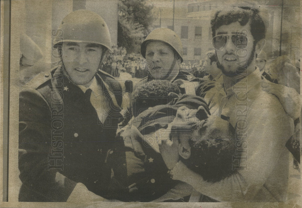 1968 Press Photo Students Riots Demonstration Italy - Historic Images