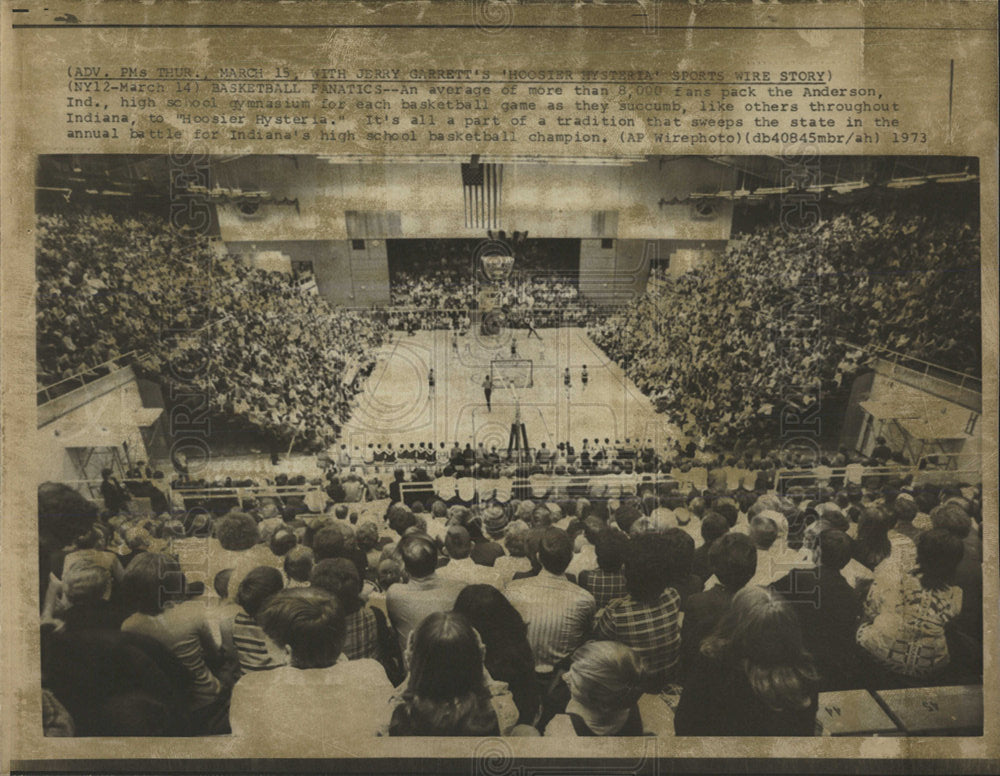 1973 Press Photo Hoosier Game Full Stadium Indiana - Historic Images