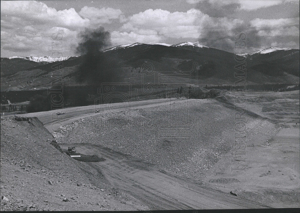 1963 Press Photo Dillon Dam Summit County Colorado - Historic Images