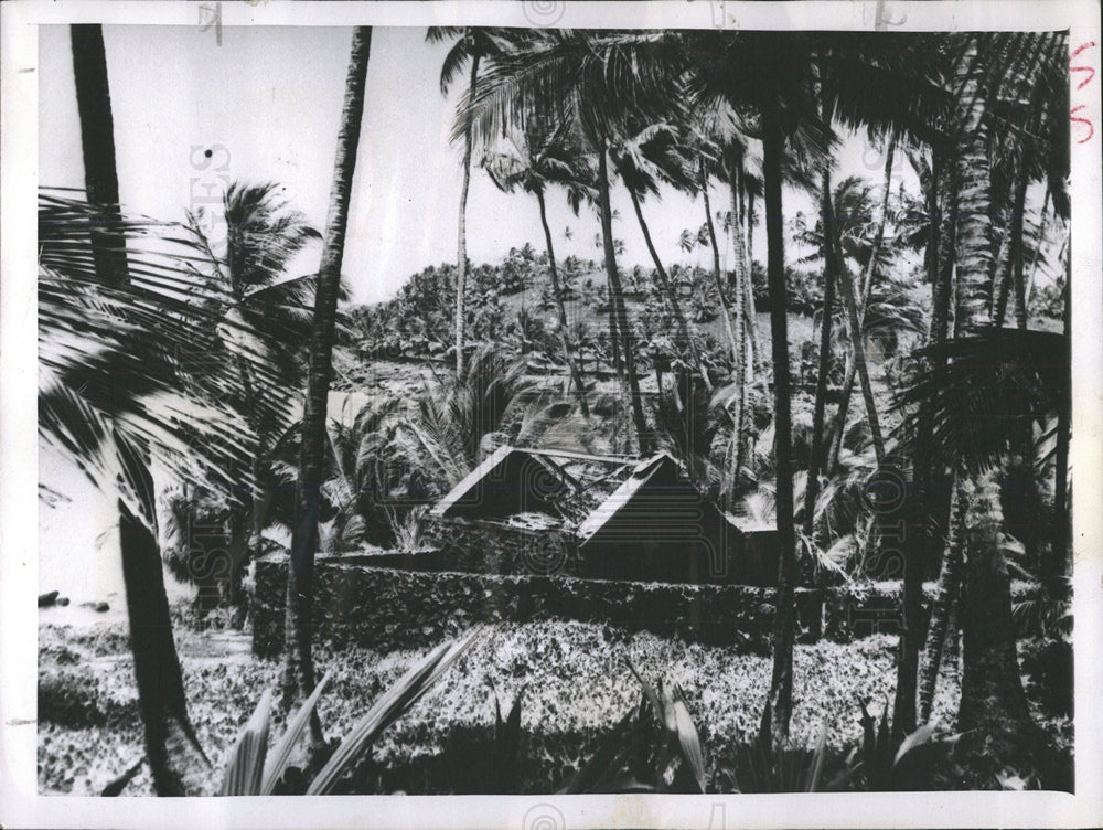 1957 Press Photo Devil Island Blockhouse Capt Alfred - Historic Images