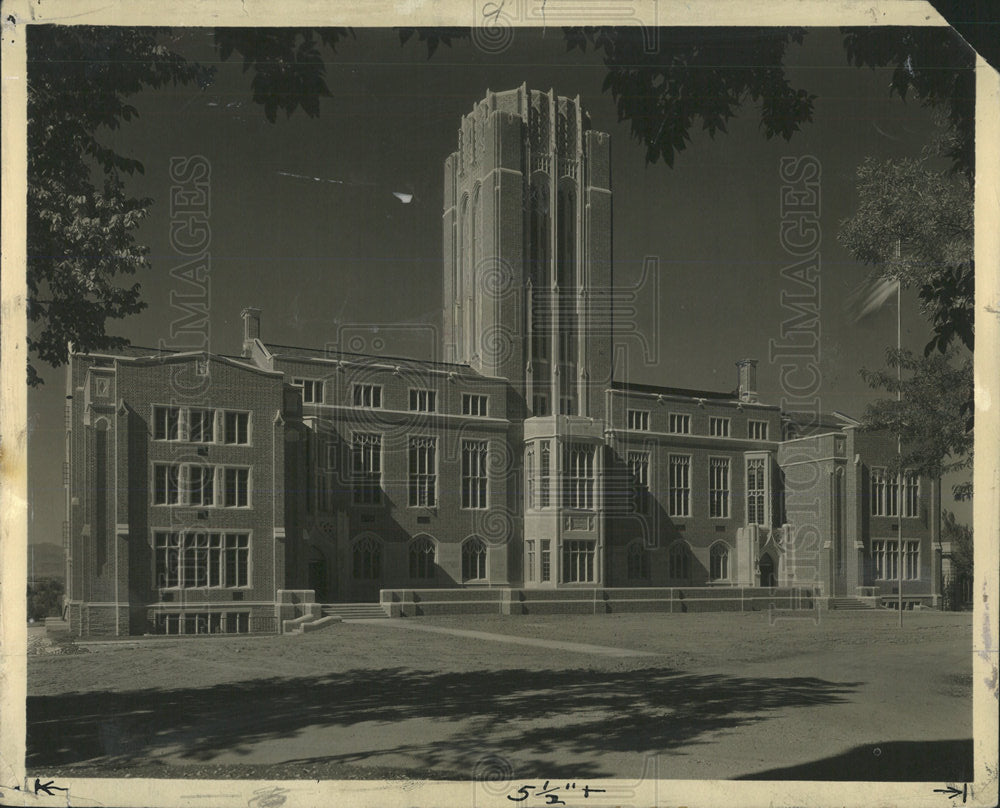 1937 Press Photo Denver University Reed Library Year - Historic Images