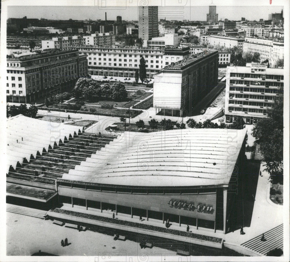 1966 Press Photo Picture of Rebuilt Warsaw City Poland - Historic Images