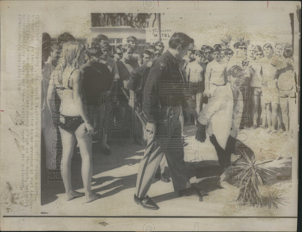 1967 Press Photo Fort Lauderdale Florida Riot - Historic Images