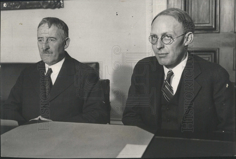 1931 Press Photo James Grafton Rogers Henry Stimson - Historic Images