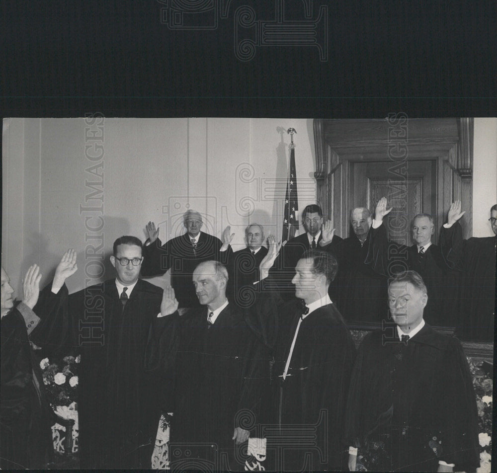 1955 Press Photo Henry Lindsey Holland Denver Court - Historic Images