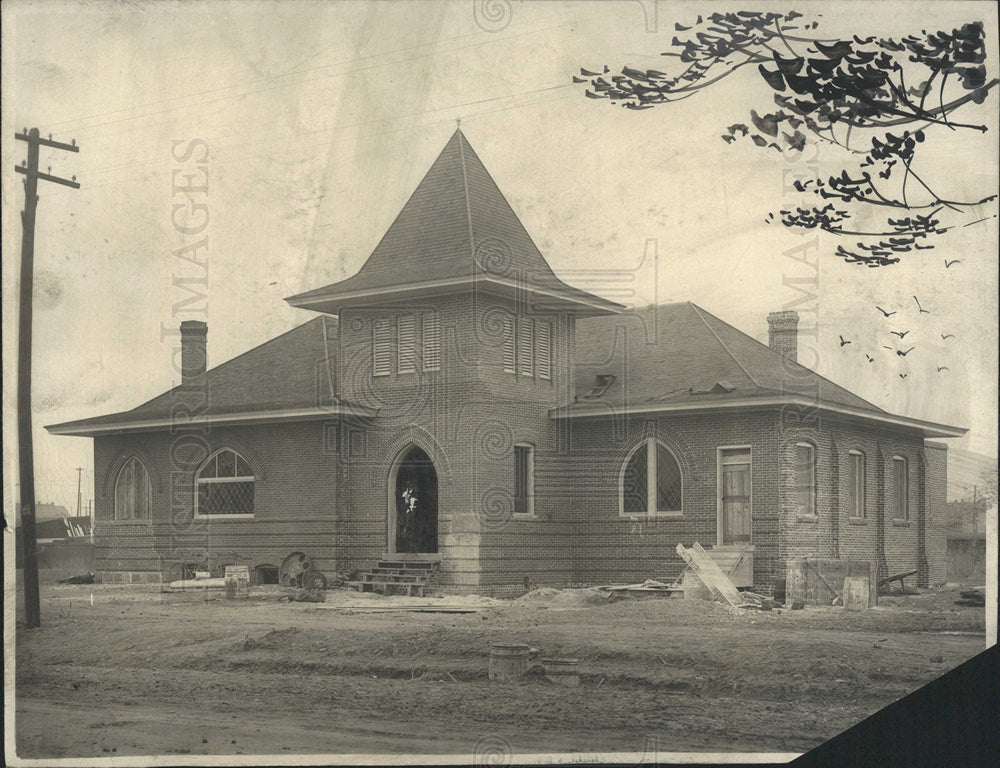 Press Photo Clough Memorial Church - Historic Images