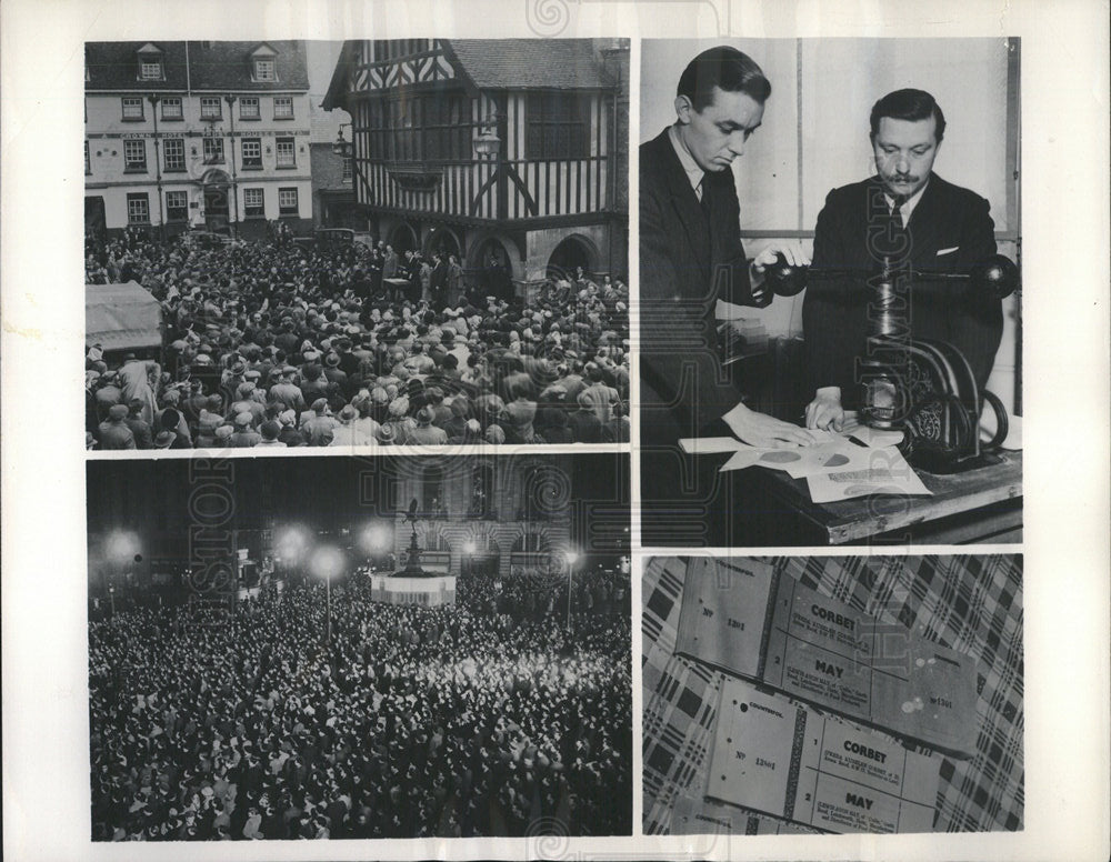 1955 Press Photo General Election British Right Won - Historic Images