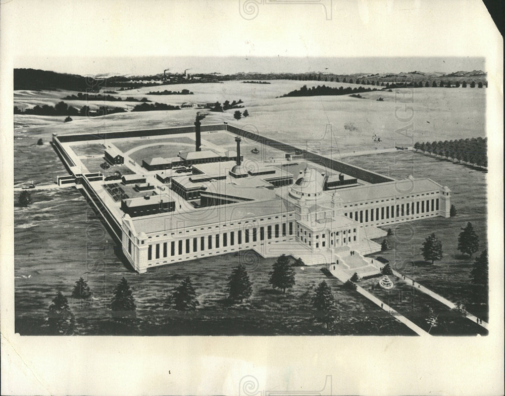 1929 Press Photo Federal Penitentiary Leaven worth Food - Historic Images