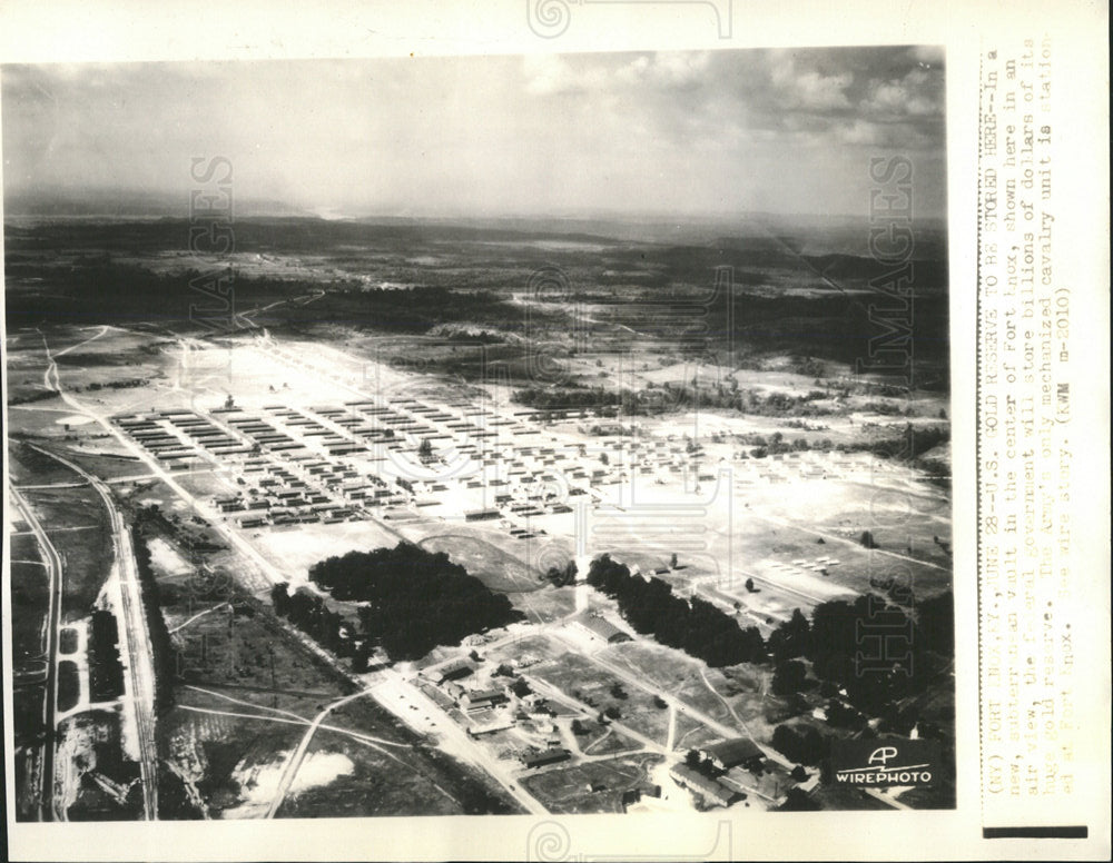 Press Photo Gold Reserve Fort Knox billion Dollar Unit - Historic Images