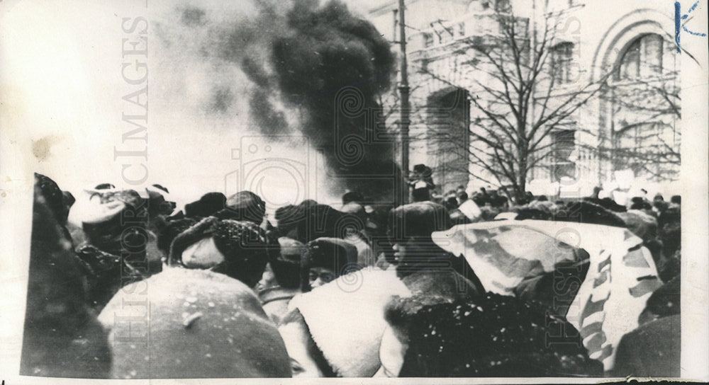 1928 Press Photo Column US Embassy Moscow Belgian Congo - Historic Images