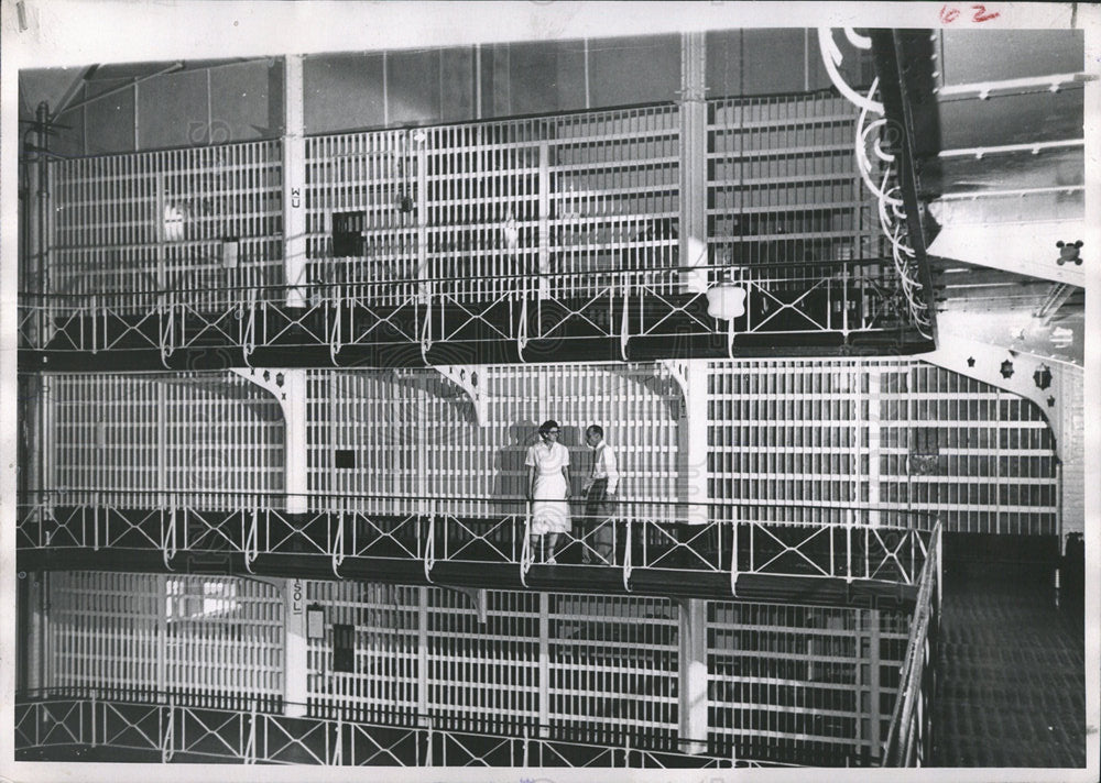 1955 Press Photo Denver State County Prison - Historic Images