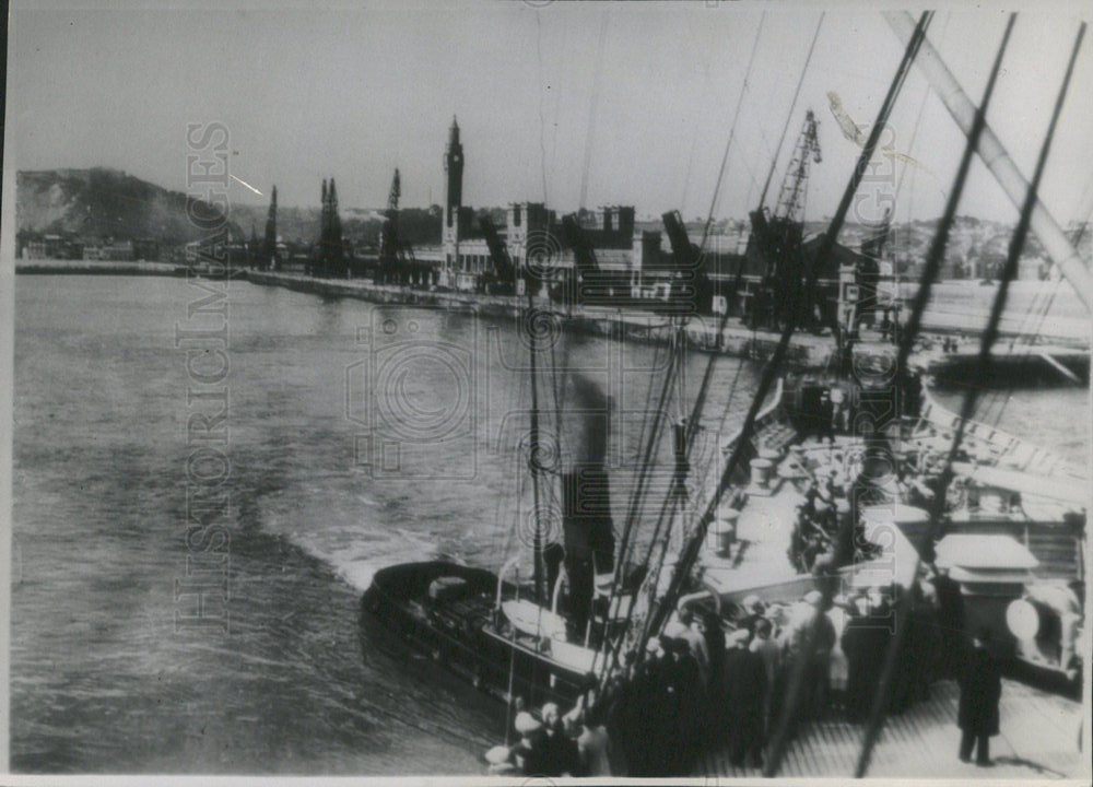 Press Photo Force Clem berg Boats Water - Historic Images