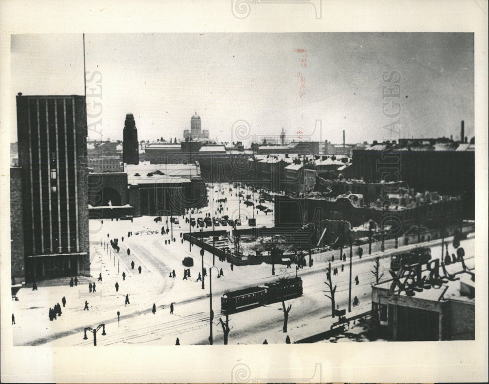 1939 Press Photo Finland Capital under a mantle of Snow - Historic Images