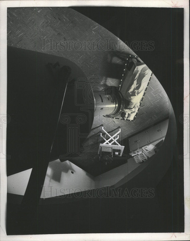 1957 Press Photo Cancer Bombardment - Historic Images