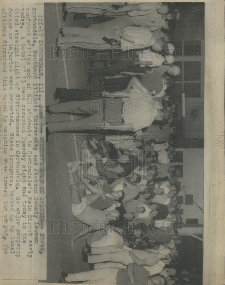 1966 Press Photo State Carbondale SIU Student - Historic Images